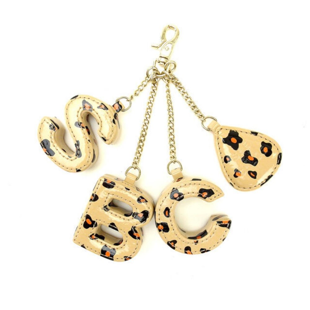 Authentic Chloe key ring Key holder Beige Woman